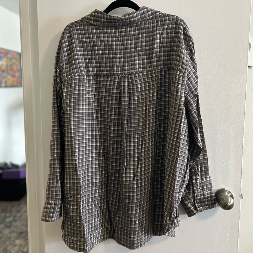 American Eagle Plaid Flannel - Picture 4 of 7